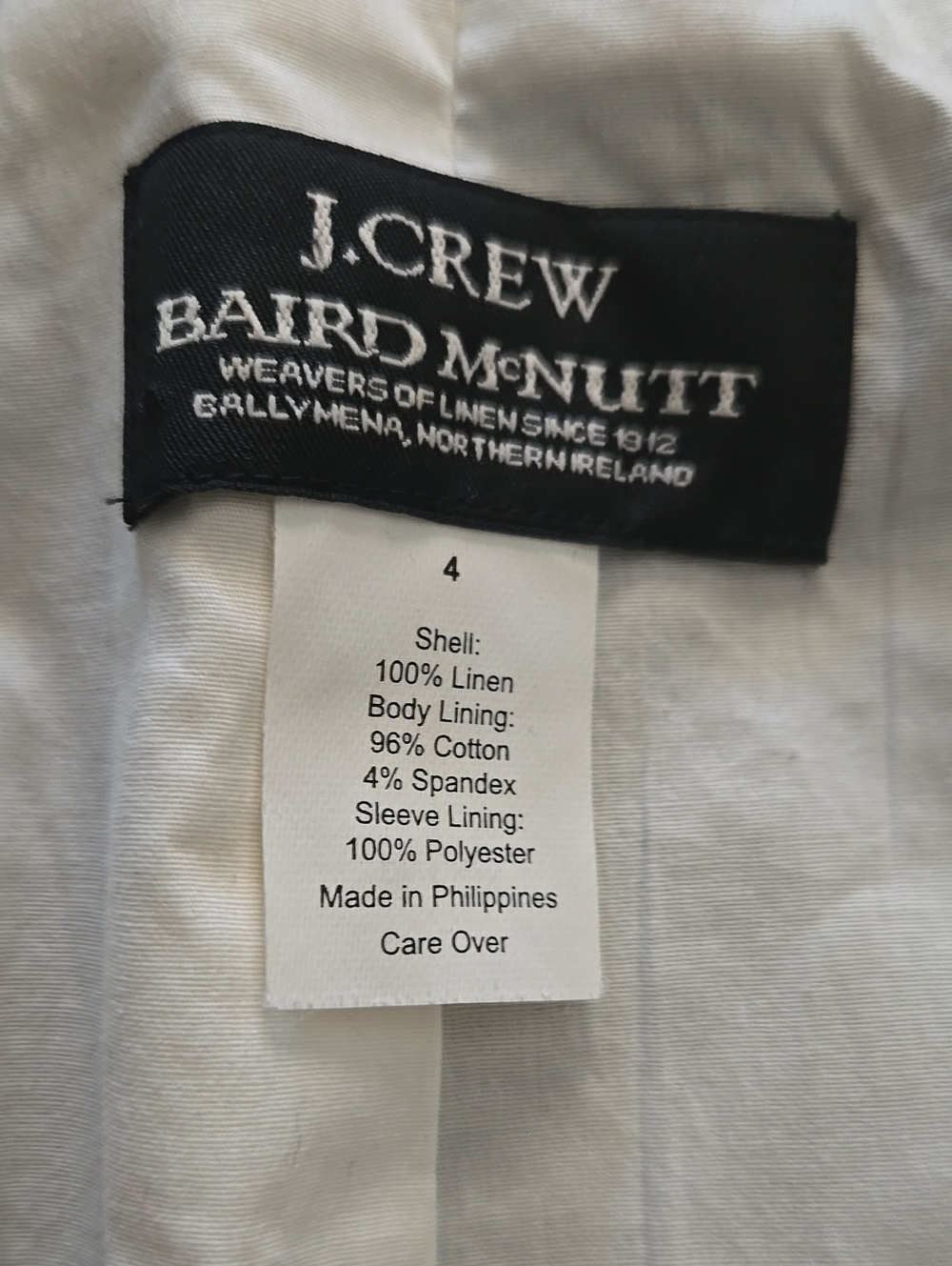Baird McNutt For J.Crew Navy Linen Skirt Suit Set - 4 - Picture 6 of 8